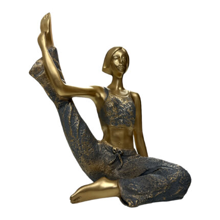 Purple Gold Yoga Lady