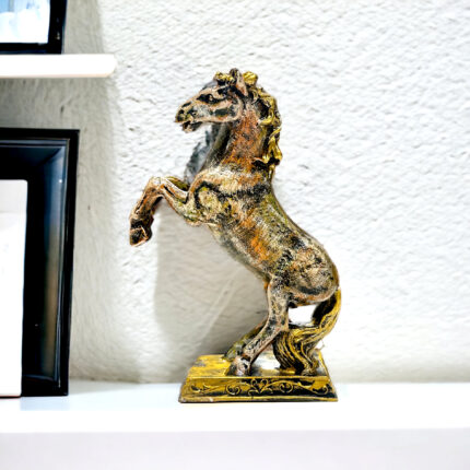 Horse Home Decor | Resin Horse Figurine | 9 Inch Showpiece